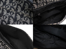 画像をギャラリービューアに読み込む, Christian Dior クリスチャンディオール トロッター サドル ワンショルダーバッグ 01-RU-0035 ブラック ガリアーノ期 美品 中古 4b008397