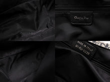 画像をギャラリービューアに読み込む, Christian Dior クリスチャンディオール トロッター サドル ワンショルダーバッグ 01-RU-0035 ブラック ガリアーノ期 美品 中古 4b008397