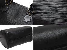 Load image into Gallery viewer, LOUIS VUITTON ルイヴィトン スピーディ30 ハンドバッグ M59022 エピレザー ブラック ゴールド金具 美品 中古 4b008398