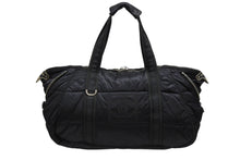 画像をギャラリービューアに読み込む, CHANEL シャネル スポーツライン ココマーク ボストンバッグ ココマーク 10番台 ブラック ナイロン 美品 中古 4b008399