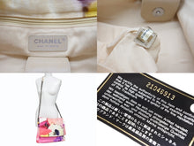 画像をギャラリービューアに読み込む, 極美品 CHANEL シャネル チェーンショルダーバッグ フラワーパワー ココマーク 21番台 キャンバス マルチカラー 中古 4b008400