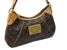 Load image into Gallery viewer, LOUIS VUITTON ルイヴィトン モノグラム テムズPM ハンドバッグ ワンショルダー M56384 ブラウン ゴールド金具 美品 中古 4b008401