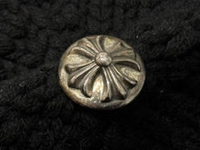 画像をギャラリービューアに読み込む, 極美品 CHROME HEARTS クロムハーツ クロスパッチ ニットキャップ ビーニー カシミヤ レザー シルバー925 ブラック 中古 4b008404