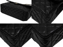 画像をギャラリービューアに読み込む, 新品同様 2025年 CHANEL シャネル AS4661 ジャンボ マトラッセ デカマトラッセ ショルダーバッグ ブラック 中古 4b008408