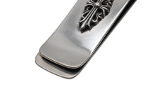 画像をギャラリービューアに読み込む, CHROME HEARTS クロムハーツ MNY CLIP SM フローラルクロス マネークリップ スモール 重量約56.4g スターリングシルバー 美品 中古 4b008444