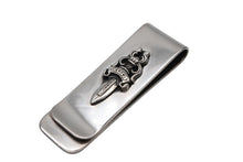 画像をギャラリービューアに読み込む, CHROME HEARTS クロムハーツ MNY CLIP SM 初期ダガー マネークリップ スモール 重量約57.1g スターリングシルバー 美品 中古 4b008445