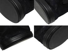 画像をギャラリービューアに読み込む, 極美品 LOUIS VUITTON ルイヴィトン モノグラムサテン リトルバケット ハンドバッグ M92144 レザー ブラック シルバー金具 中古 4b008446