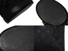 画像をギャラリービューアに読み込む, 極美品 LOUIS VUITTON ルイヴィトン モノグラムサテン リトルバケット ハンドバッグ M92144 レザー ブラック シルバー金具 中古 4b008446