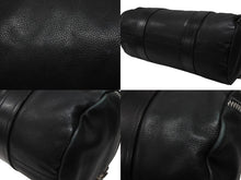 画像をギャラリービューアに読み込む, CHROME HEARTS クロムハーツ DUFFLE TINY タイニー ダッフルバッグ ダガージップ ブラック レザー シルバー925 美品 中古 4b008447