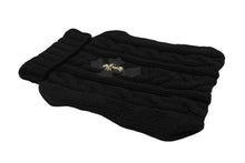 画像をギャラリービューアに読み込む, 極美品 CHROME HEARTS クロムハーツ スモールCHクロス装飾 湯たんぽカバー CHクロスパッチ カシミヤ ブラック シルバー925 中古 4b008449