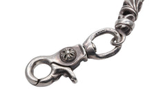 画像をギャラリービューアに読み込む, CHROME HEARTS クロムハーツ ケルティックローラーウォレットチェーン 2クリップ 6リンク 約205.5g 美品 中古 4b008465