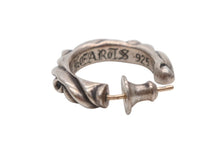 画像をギャラリービューアに読み込む, CHROMEHEARTS クロムハーツ HOOPSCROOL スクロールフープ ピアス 片耳 アクセサリー シルバーピアス '97刻印 シルバー925 3.8g 美品 中古 4b008466