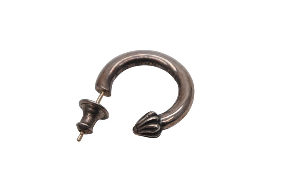CHROME HEARTS Plain hoop earrings Weight approx. 3.1g 1995/.925 stamp Silver 925 One ear Good condition Used 4b008467