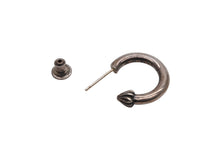 画像をギャラリービューアに読み込む, CHROME HEARTS クロムハーツ プレーン フープ ピアス 重量約3.1g 1995/.925刻印 シルバ−925 片耳用 美品 中古 4b008467