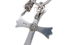 画像をギャラリービューアに読み込む, CHROME HEARTS クロムハーツ ラージクロス キーリング ダガー 重量約54.9g STERLING刻印 スターリングシルバー 美品 中古 4b008470