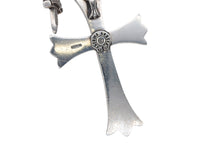 画像をギャラリービューアに読み込む, CHROME HEARTS クロムハーツ ラージクロス キーリング ダガー 重量約54.9g STERLING刻印 スターリングシルバー 美品 中古 4b008470