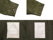 画像をギャラリービューアに読み込む, 極美品 READY MADE レディメイド ヴィンテージ加工 オーバー ワーク ジャケット RE-CO-KH-00-00-33 カーキ コットン サイズ 2 ブラック金具 中古 4b008473