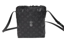 画像をギャラリービューアに読み込む, 極美品 LOUIS VUITTON ルイヴィトン モノグラムエクリプスフラグメント ナノバッグ ショルダーバッグ M43418 ブラック 中古 4b008477