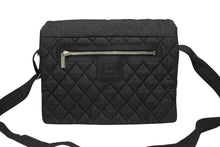 画像をギャラリービューアに読み込む, 極美品 CHANEL シャネル コココクーン メッセンジャーバッグ ミディアム A48617 14番台 ココマーク キルティング ブラック デニム 中古 4b008478