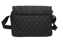画像をギャラリービューアに読み込む, 極美品 CHANEL シャネル コココクーン メッセンジャーバッグ ミディアム A48617 14番台 ココマーク キルティング ブラック デニム 中古 4b008478