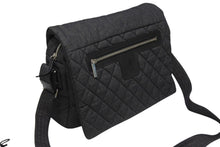 画像をギャラリービューアに読み込む, 極美品 CHANEL シャネル コココクーン メッセンジャーバッグ ミディアム A48617 14番台 ココマーク キルティング ブラック デニム 中古 4b008478