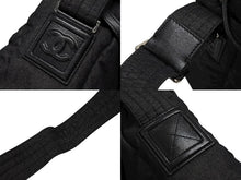 画像をギャラリービューアに読み込む, 極美品 CHANEL シャネル コココクーン メッセンジャーバッグ ミディアム A48617 14番台 ココマーク キルティング ブラック デニム 中古 4b008478