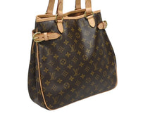 画像をギャラリービューアに読み込む, 極美品 LOUIS VUITTON ルイヴィトン ハンドバッグ トート M51153 バティニョール ヴェルティカル モノグラム ゴールド金具 中古 4b008483
