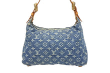 画像をギャラリービューアに読み込む, 極美品 LOUIS VUITTON ルイヴィトン モノグラムデニム バギーPM ショルダーバッグ ワンショルダー M95049 インディゴブルー 中古 4b008484