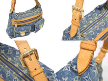 画像をギャラリービューアに読み込む, 極美品 LOUIS VUITTON ルイヴィトン モノグラムデニム バギーPM ショルダーバッグ ワンショルダー M95049 インディゴブルー 中古 4b008484