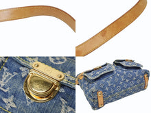 画像をギャラリービューアに読み込む, 極美品 LOUIS VUITTON ルイヴィトン モノグラムデニム バギーPM ショルダーバッグ ワンショルダー M95049 インディゴブルー 中古 4b008484