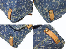 画像をギャラリービューアに読み込む, 極美品 LOUIS VUITTON ルイヴィトン モノグラムデニム バギーPM ショルダーバッグ ワンショルダー M95049 インディゴブルー 中古 4b008484