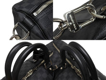 画像をギャラリービューアに読み込む, 極美品 LOUIS VUITTON ルイヴィトン キーポルバンドリエール55 ボストンバッグ N41413 ダミエグラフィット ブラック 中古 4b008485
