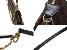 画像をギャラリービューアに読み込む, LOUIS VUITTON ルイヴィトン ダミエ エベヌ エヴァ ショルダーバッグ N55213 ブラウン ロゴ 斜め掛け 鞄 美品 中古 4b008486
