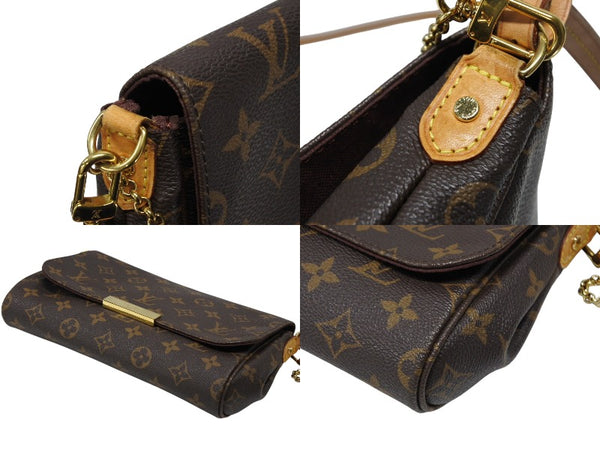 LOUIS VUITTON ルイヴィトン モノグラム フェイボリットMM ショルダーバッグ M40718 ブラウン ゴールド金具 美品 中古 4b008487