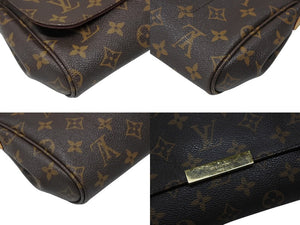 LOUIS VUITTON ルイヴィトン モノグラム フェイボリットMM ショルダーバッグ M40718 ブラウン ゴールド金具 美品 中古 4b008487