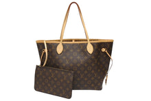 画像をギャラリービューアに読み込む, 極美品 LOUIS VUITTON ルイヴィトン トートバッグ モノグラム M40156 ネヴァーフルMM ブラウン PVCコーティングキャンバス 中古 4b008489