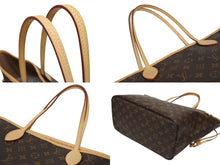 画像をギャラリービューアに読み込む, 極美品 LOUIS VUITTON ルイヴィトン トートバッグ モノグラム M40156 ネヴァーフルMM ブラウン PVCコーティングキャンバス 中古 4b008489