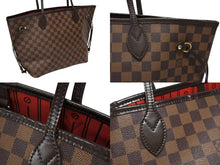画像をギャラリービューアに読み込む, 極美品 LOUIS VUITTON ルイヴィトン ネヴァーフル MM トートバッグ N41358 ダミエ キャンバス ブラウン ゴールド金具 中古 4b008490