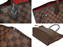 画像をギャラリービューアに読み込む, 極美品 LOUIS VUITTON ルイヴィトン ネヴァーフル MM トートバッグ N41358 ダミエ キャンバス ブラウン ゴールド金具 中古 4b008490