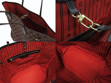 画像をギャラリービューアに読み込む, 極美品 LOUIS VUITTON ルイヴィトン ネヴァーフル MM トートバッグ N41358 ダミエ キャンバス ブラウン ゴールド金具 中古 4b008490