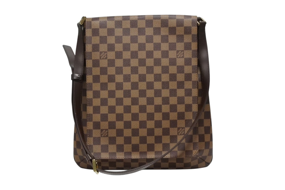 Very good condition LOUIS VUITTON Musette Salsa Damier Long Strap Shoulder Bag N51300 Brown Gold Hardware Used 4b008491