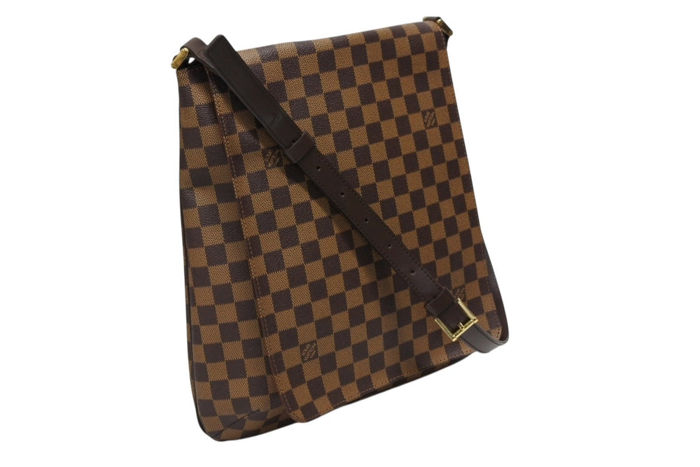 Very good condition LOUIS VUITTON Musette Salsa Damier Long Strap Shoulder Bag N51300 Brown Gold Hardware Used 4b008491