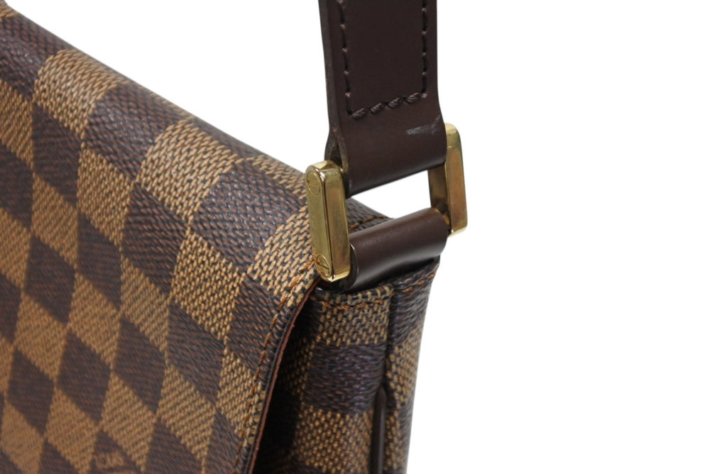 Very good condition LOUIS VUITTON Musette Salsa Damier Long Strap Shoulder Bag N51300 Brown Gold Hardware Used 4b008491