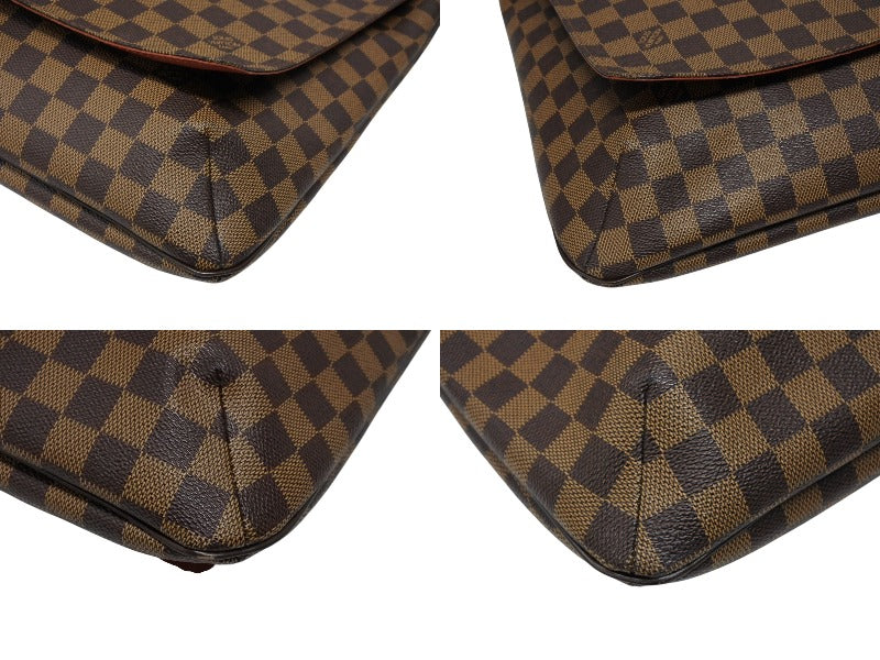 Very good condition LOUIS VUITTON Musette Salsa Damier Long Strap Shoulder Bag N51300 Brown Gold Hardware Used 4b008491