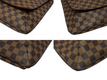 画像をギャラリービューアに読み込む, 極美品 LOUIS VUITTON ルイヴィトン ミュゼットサルサ ダミエ ロングストラップ ショルダーバッグ N51300 ブラウン ゴールド金具 中古 4b008491