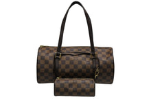 画像をギャラリービューアに読み込む, 極美品 LOUIS VUITTON ルイヴィトン ハンドバッグ パピヨン30 ダミエキャンバス N51303 ブラウン ゴールド金具 中古 4b008492