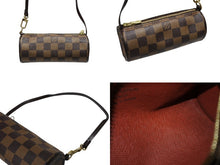 画像をギャラリービューアに読み込む, 極美品 LOUIS VUITTON ルイヴィトン ハンドバッグ パピヨン30 ダミエキャンバス N51303 ブラウン ゴールド金具 中古 4b008492