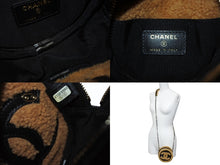画像をギャラリービューアに読み込む, 極美品 CHANEL シャネル シアリング ラウンドチェーンショルダーバッグ 28番台 ココマーク ブラック ブラウン ゴールド金具 中古 4b008494