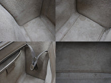 画像をギャラリービューアに読み込む, CELINE セリーヌ ハンドバッグ ショルダーバッグ 2way ラゲージナノショッパー カーフ メタルブラック金具 ベージュ 美品 中古 4b008495