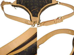 LOUIS VUITTON ルイヴィトン モノグラム テムズPM ハンドバッグ ワンショルダー M56384 ブラウン ゴールド金具 美品 中古 4b008496